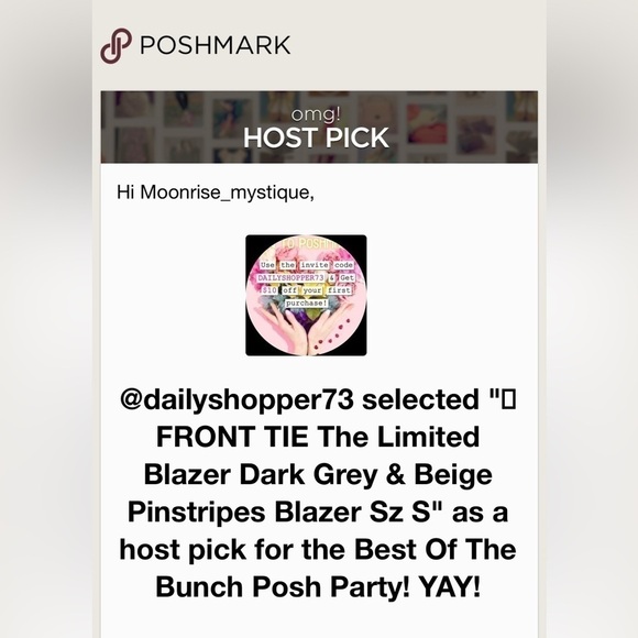 VINTAGE KNOT FRONT TIE The Limited Blazer Dark Grey & Beige Pinstripes Preppy - Picture 3 of 17